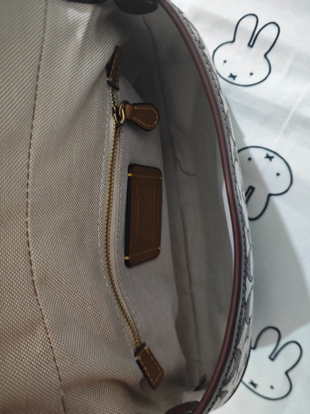 Coach Monogram Pattern Handbag - Picture 5 of 10